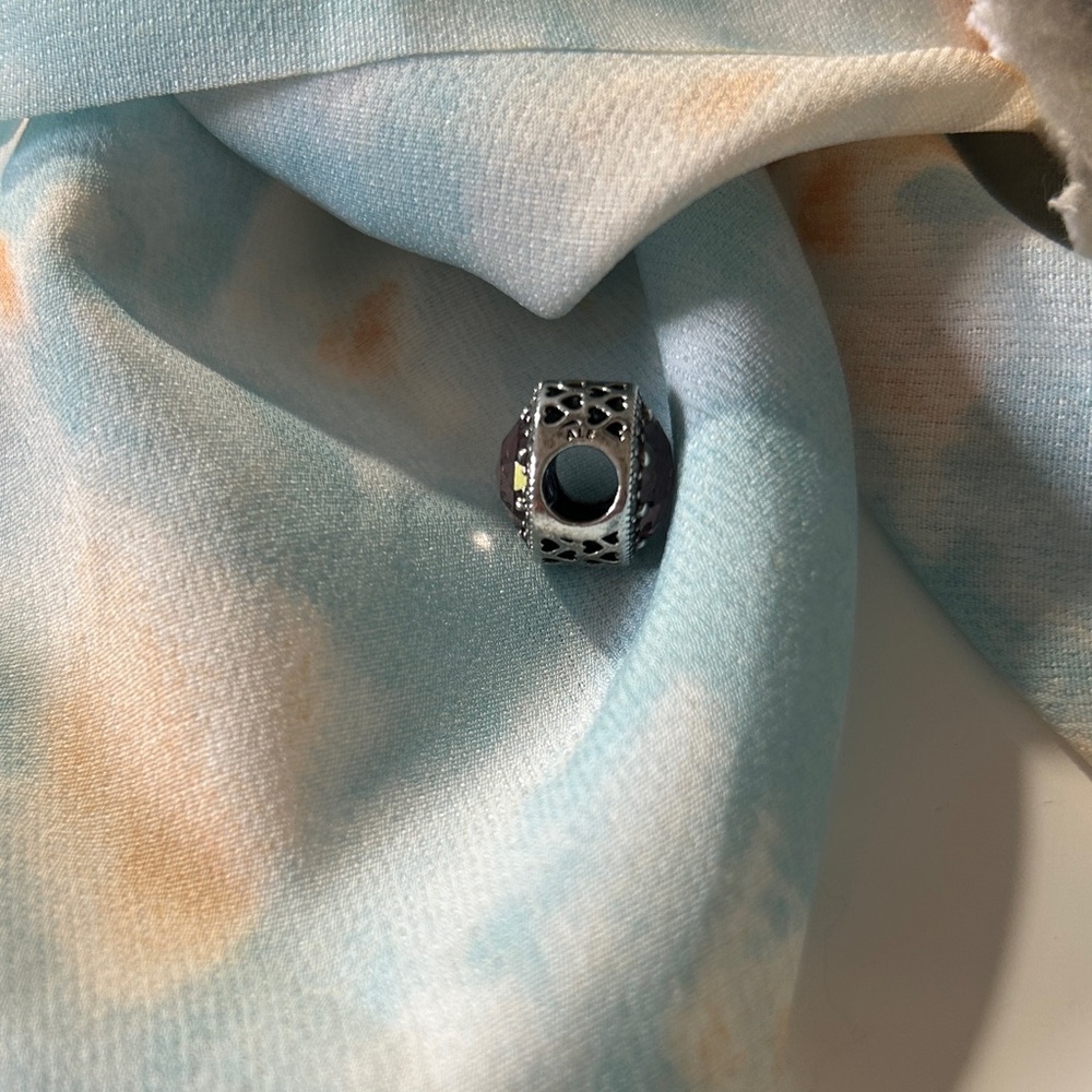 Pandora Purple and Silver Bracelet Charm - Picture 3 of 5